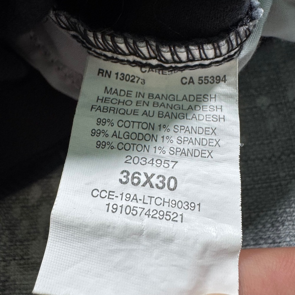 Lee Cargo Pants Mens 36x30 Black Motion Stretch Regular Fit Straight Leg Utility - Picture 7 of 10